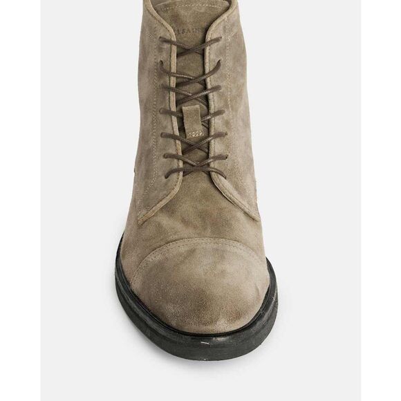 AllSaints $300 Drago Suede Lace Up Boots Khaki Distressed Almond Toe Sz 41 NEW main image 9
